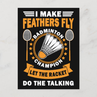  ontwerp voor Badminton Quote Briefkaart