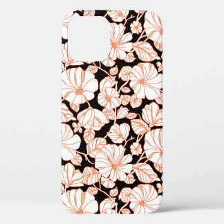 ontwerp voor bloemenkunst iPhone 12 hoesje