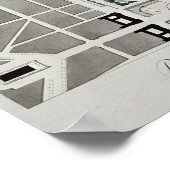 Ontwerp voor de aansluiting van de Tuileries op he Poster (Hoek)