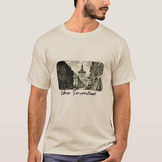  ontwerp voor de Bern Clock Tower T-shirt (Voorkant)