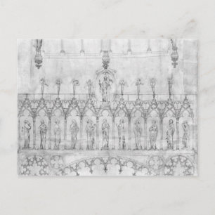 Ontwerp voor de galerij van koningen op de fa-� briefkaart