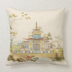 Ontwerp voor een Chinese tempel, ca.1810 (pen & in Kussen