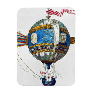 Ontwerp voor een heteluchtballon met een diameter  magneet