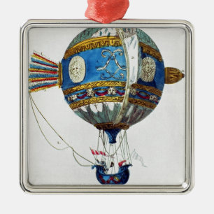 Ontwerp voor een heteluchtballon met een diameter metalen ornament