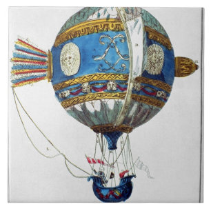 Ontwerp voor een heteluchtballon met een diameter  tegeltje