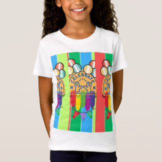 Ontwerp voor een kinder t-shirt met halve mouwen