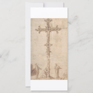Ontwerp voor een kruisbeeld met de Maagd Maria