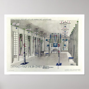 Ontwerp voor een Muziekruimte met panelen van Marg Poster