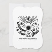 Ontwerp voor een nieuwjaarsviering met 'Proost op Kaart (Voorkant)