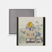 Ontwerp voor een Sideboard, c.1860s-70s (w/c & pot Magneet (Voorkant / Achterkant)