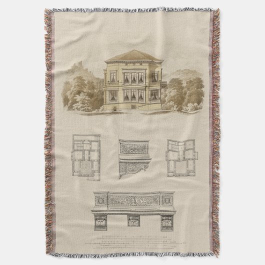 Ontwerp voor een staat met binnenplannen deken (Voorkant Verticaal)