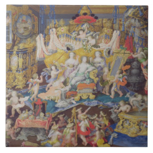 Ontwerp voor een ventilator, mogelijk voor Madame  Tegeltje