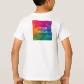 Ontwerp voor en achter Voeg Afbeelding witte Sjabl T-shirt (Achterkant)