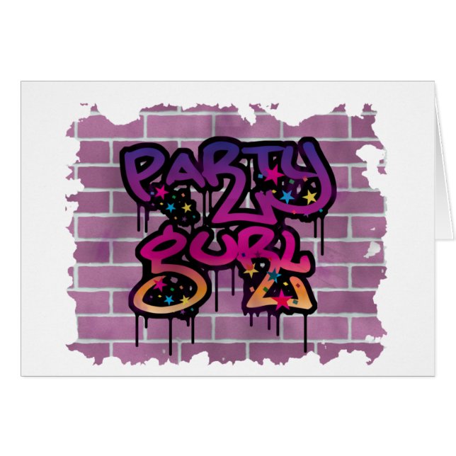 ontwerp voor feestgraffiti (Voorkant Horizontaal)