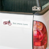  ontwerp voor fietsen en kerstbomen bumpersticker (Op Truck)