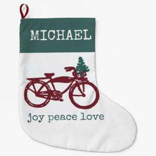  ontwerp voor fietsen en kerstbomen grote kerstsok