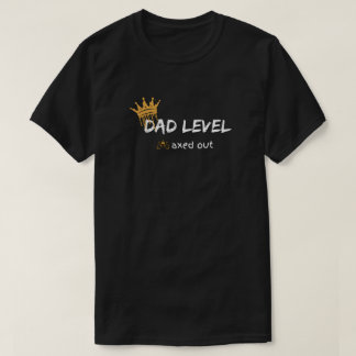 Ontwerp voor gamer vader met maximaal niveau t-shirt