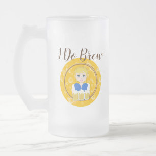 ontwerp voor geblonde meisjes matglas bierpul