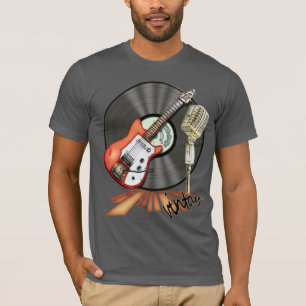  ontwerp voor gitaar en microfoon t-shirt