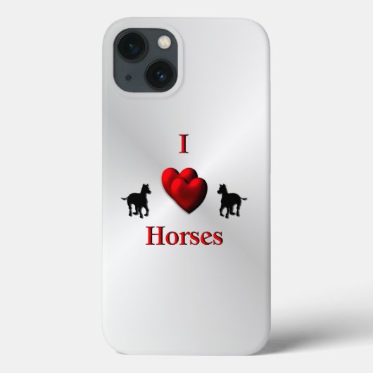 Ontwerp voor hart- en stuurpaarden Case-Mate iPhone case (Achterkant)