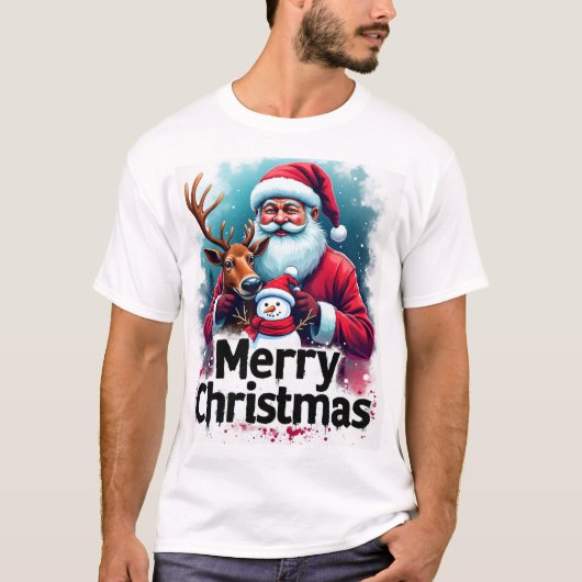 Ontwerp voor kerstT-shirt T-shirt (Voorkant)