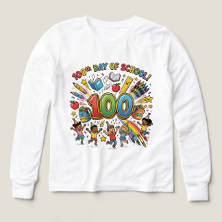 Ontwerp voor kleurrijke viering van de 100e school