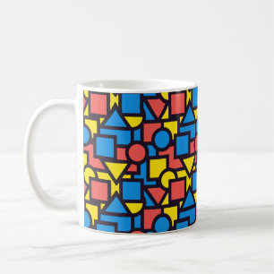 Ontwerp voor koelvormen en kleurrijke Abstracte vo Koffiemok