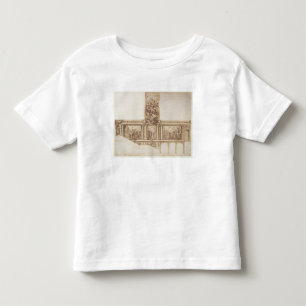 Ontwerp voor plafondmuren en trappen (pen, bruin) kinder shirts