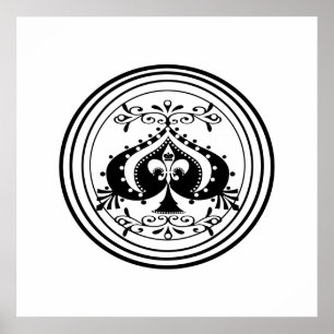  ontwerp voor pokerkunst poster