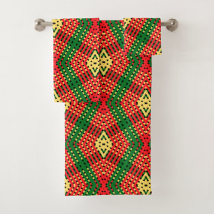 Ontwerp voor Rasta-kleuren Bad Handdoek