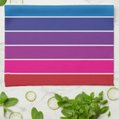 Ontwerp voor regenboogkleuren theedoek (Gevouwen)
