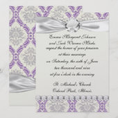 ontwerp voor reguliere paarse grijs en roomdemper kaart (Voorkant / Achterkant)