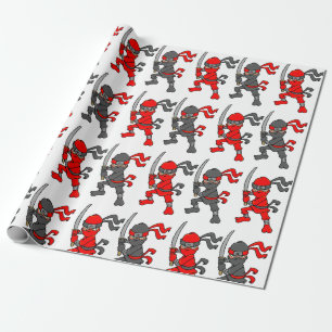 ontwerp voor rode en zwarte tinnen cadeaupapier