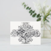  ontwerp voor roltypografie briefkaart (Staand voorkant)