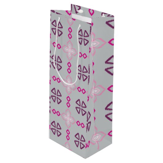 ontwerp voor stof, behang, inpakpapier, wijn cadeautas (Voorkant Gekanteld)