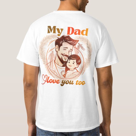 Ontwerp voor Vaderdag | Vaderdag T-shirts (Achterkant)