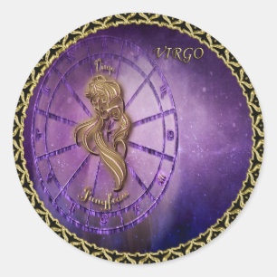 ontwerp voor virgo Zodiac Astrology Horoscope Ronde Sticker
