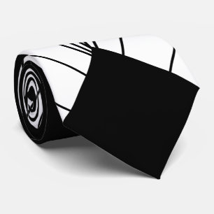 Ontwerp voor zwart-wit kunstdeco stropdas