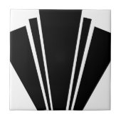 Ontwerp voor zwart-wit kunstdeco tegeltje (Voorkant)