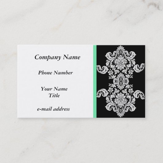  ontwerp voor zwart-wit visitekaartje (Voorkant)