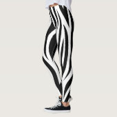 ontwerp voor zwart-wit zebra leggings (Links)