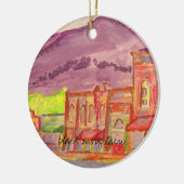 ontwerp voor zwarte bergkunst keramisch ornament (Links)