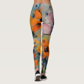 Ontwerp zomerbloemen leggings (Achterkant)