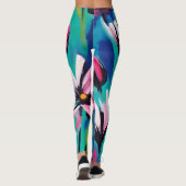 Ontwerp zomerbloemen leggings (Achterkant)