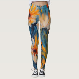 Ontwerp zomerbloemen leggings