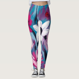 Ontwerp zomerbloemen leggings
