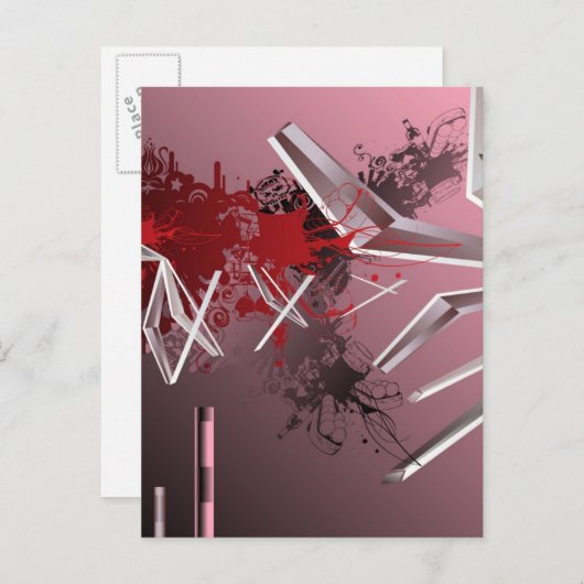 Ontwerpachtergrond Briefkaart (Voorkant / Achterkant)