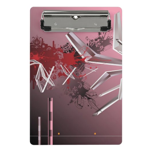 Ontwerpachtergrond Mini Klembord (Voorkant)