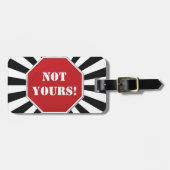 OntwerpBagagelabels stoppen met ondertekenen "Niet Bagagelabel (Voorkant horizontaal)