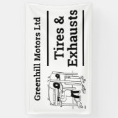 Ontwerpbanner voor garagevoertuigen spandoek (Verticaal)